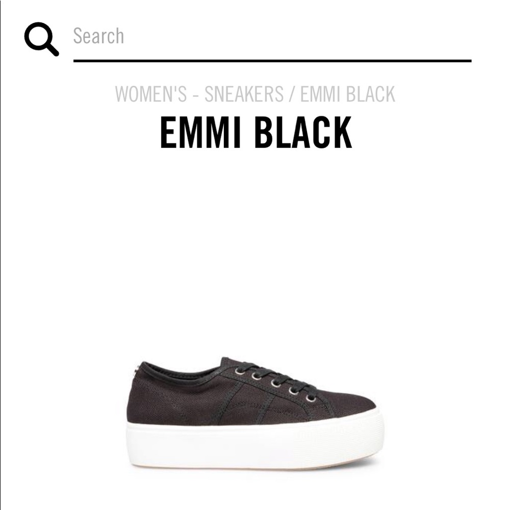 EMMI black steve madden sneaker